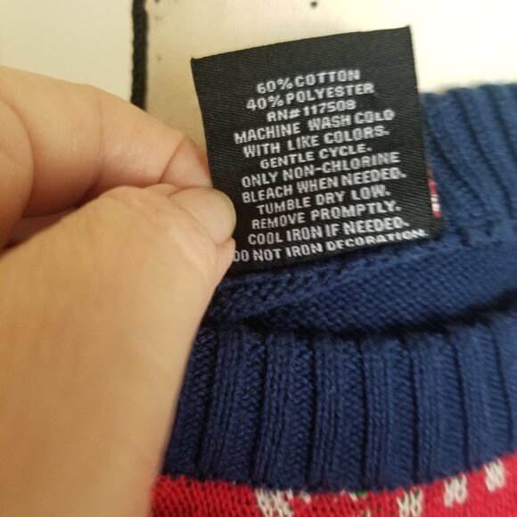 Well Worn Brand Holiday Sweater Reindeer Decorated Sweater Sz XXL - Picture 10 of 11